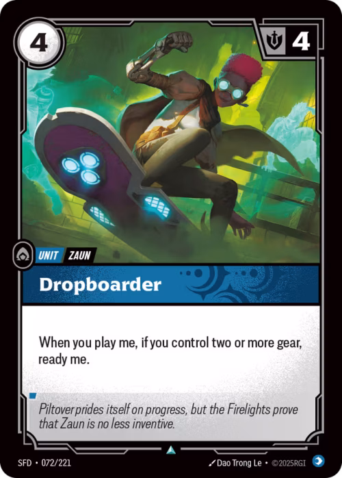 Dropboarder - Spiritforged Riftbound spoiler