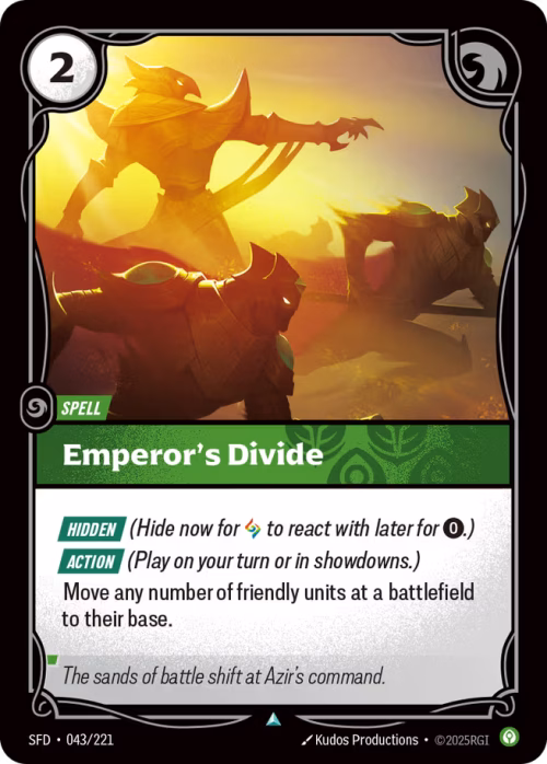 Emperor's Divide - Spiritforged Riftbound spoiler