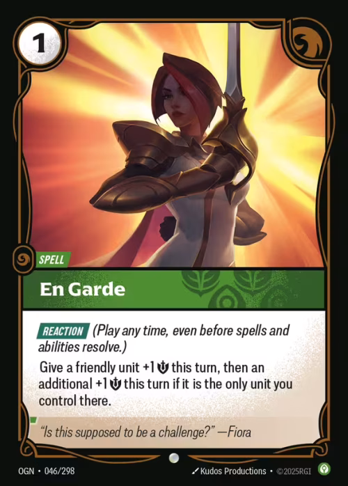 En Garde - Origins Riftbound spoiler