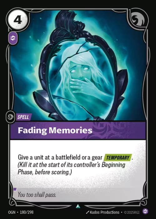 Fading Memories - Origins Riftbound spoiler