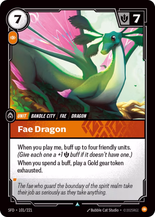 Fae Dragon - Spiritforged Riftbound spoiler