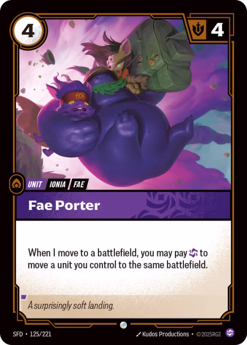 Fae Porter - Spiritforged Riftbound spoiler