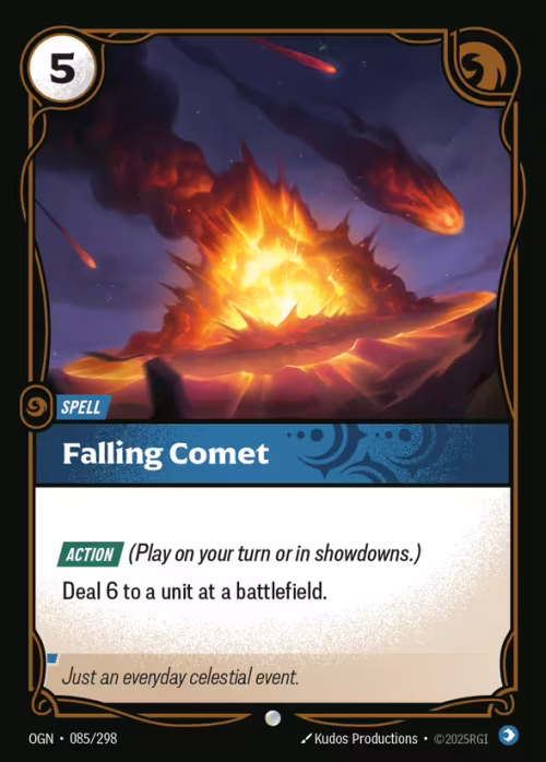Falling Comet - Origins Riftbound spoiler