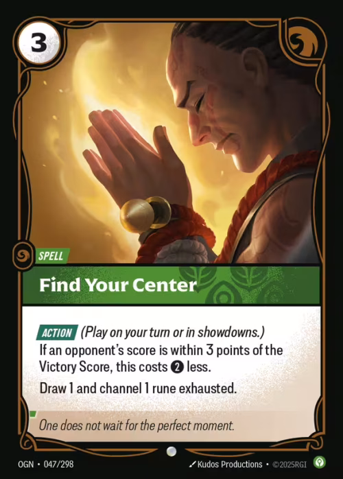Find Your Center - Origins Riftbound spoiler