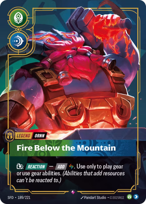 Fire Below the Mountain - Spiritforged Riftbound spoiler