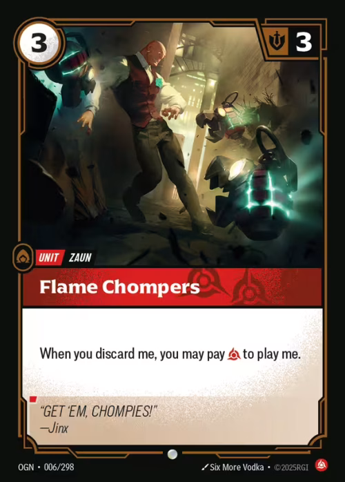 Flame Chompers - Origins Riftbound spoiler