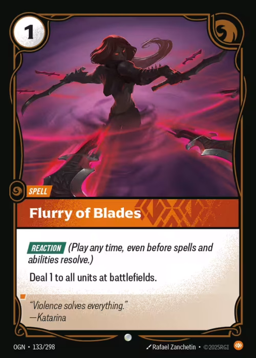 Furry of Blades - Origins Riftbound spoiler