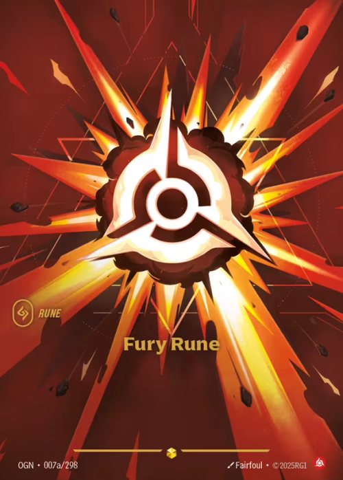 Fury Rune 2 - Origins Riftbound spoiler