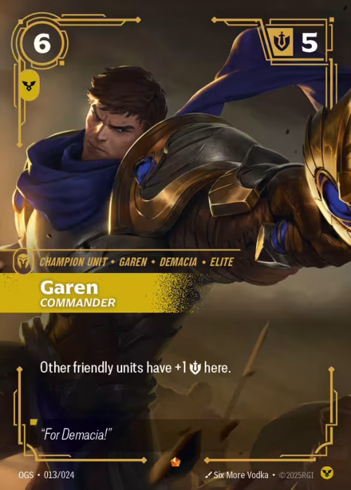 Garen Commander - Proving Grounds Riftbound spoiler