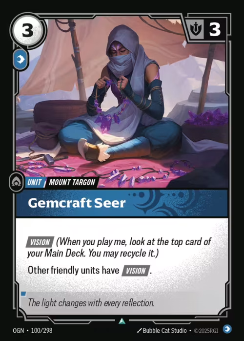 Gemcraft Seer - Origins Riftbound spoiler