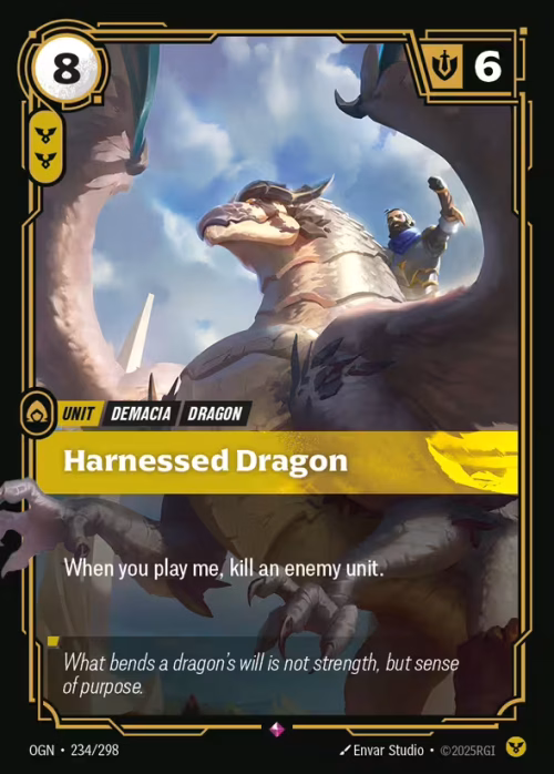 Harnessed Dragon - Origins Riftbound spoiler