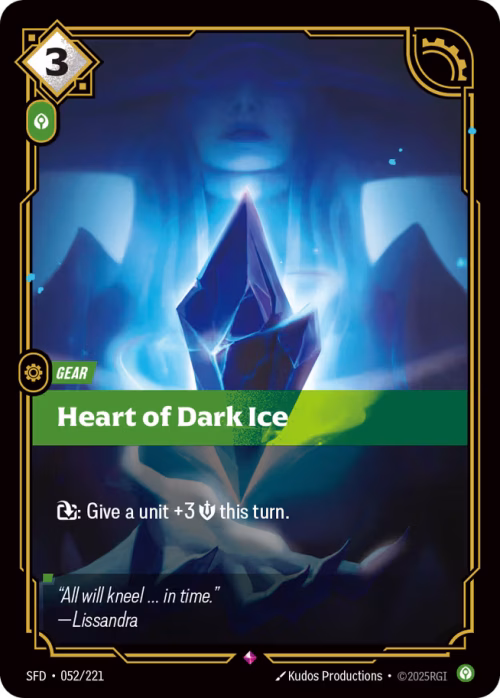 Heart of Dark Ice - Spiritforged Riftbound spoiler