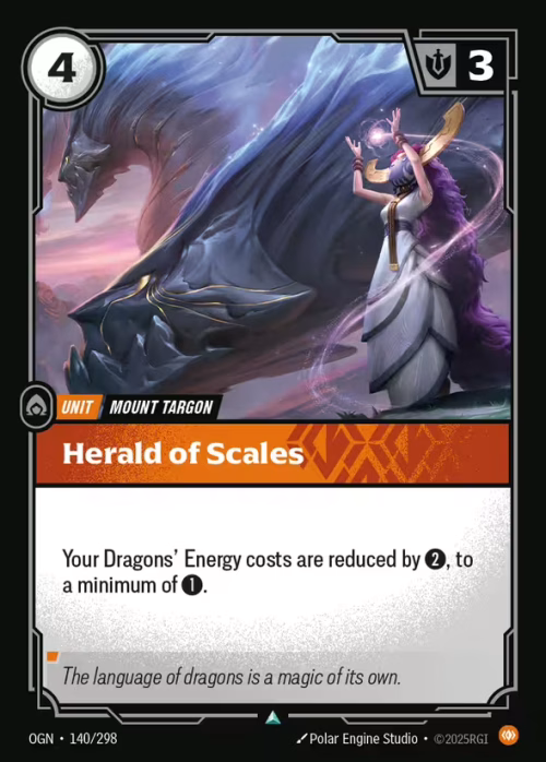 Herald of Scales - Origins Riftbound spoiler