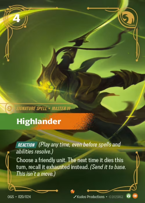 Highlander - Proving Grounds Riftbound spoiler