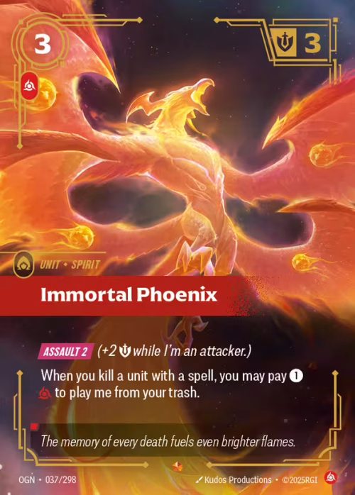 Immortal Phoenix - Origins Riftbound spoiler