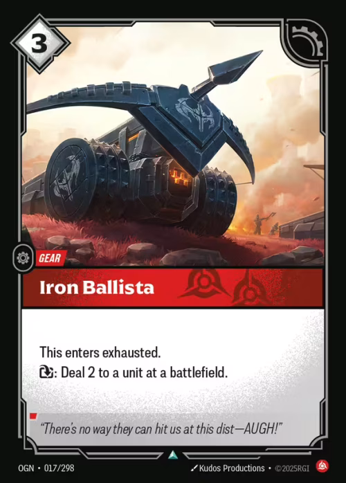 Iron Ballista - Origins Riftbound spoiler