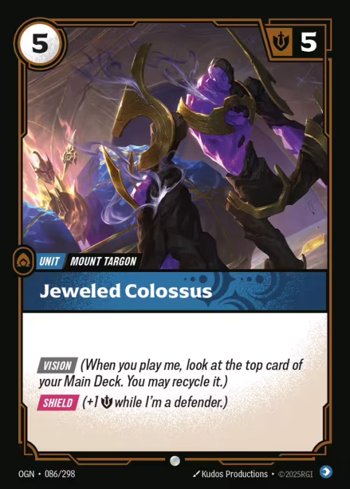Jeweled Colossus - Origins Riftbound spoiler
