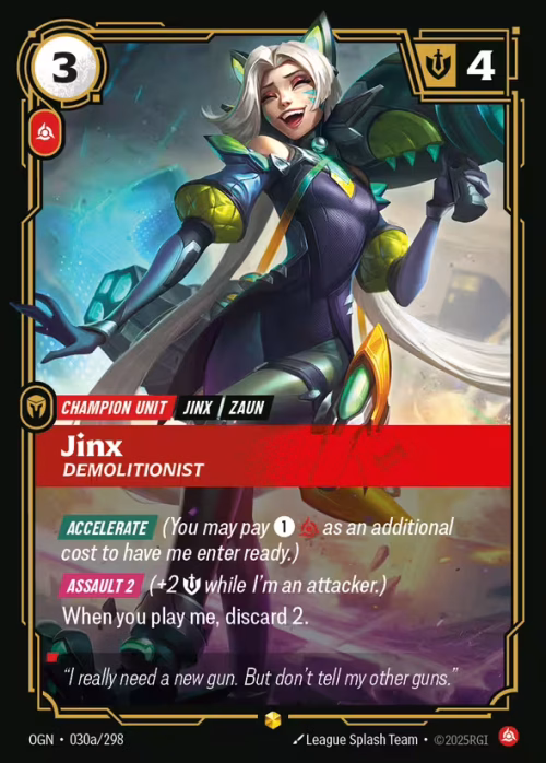Jinx, Demolitionist 2 - Origins Riftbound spoiler
