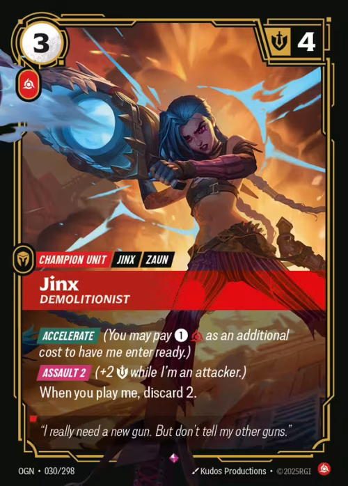Jinx, Demolitionist - Origins Riftbound spoiler