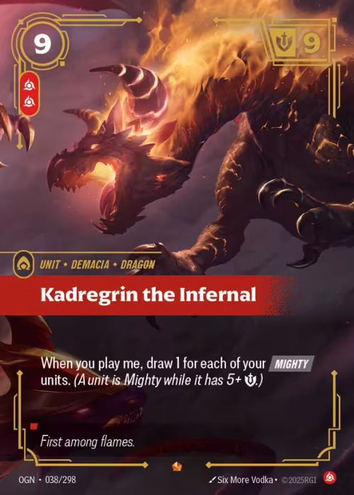 Kadregrin the Infernal - Origins Riftbound spoiler