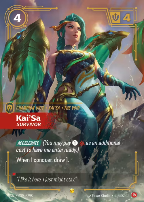 Kai'Sa, Survivor 2 - Origins Riftbound spoiler