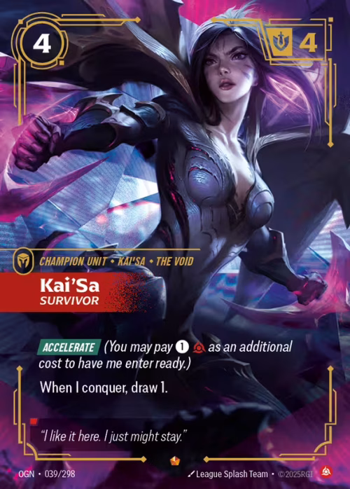 Kai'Sa, Survivor - Origins Riftbound spoiler