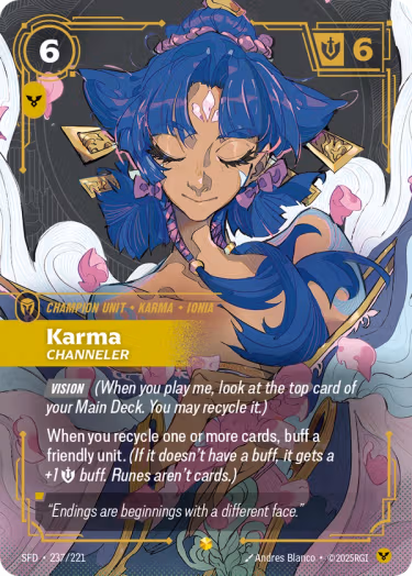 Karma, Channeler - Spiritforged Riftbound spoiler