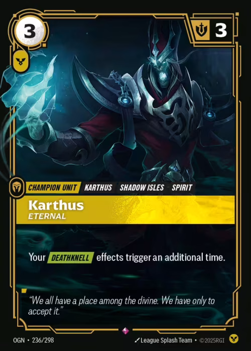 Karthus, Eternal - Origins Riftbound spoiler