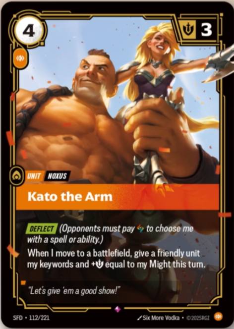 Kato the Arm - Spiritforged Riftbound spoiler