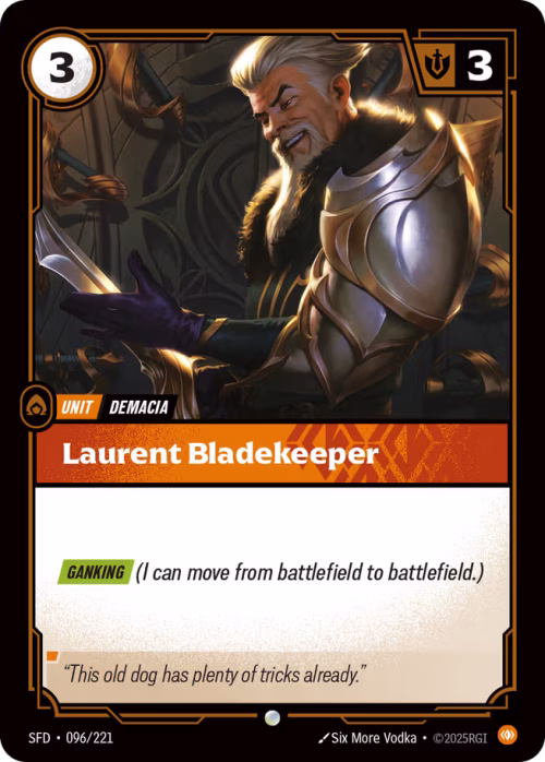 Laurent Bladekeeper - Spiritforged Riftbound spoiler