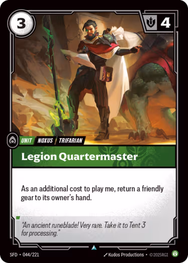 Legion Quartermaster - Spiritforged Riftbound spoiler