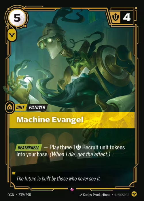 Machine Evangel - Origins Riftbound spoiler