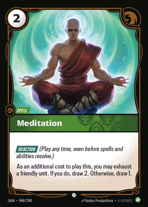 Meditation - Origins Riftbound spoiler