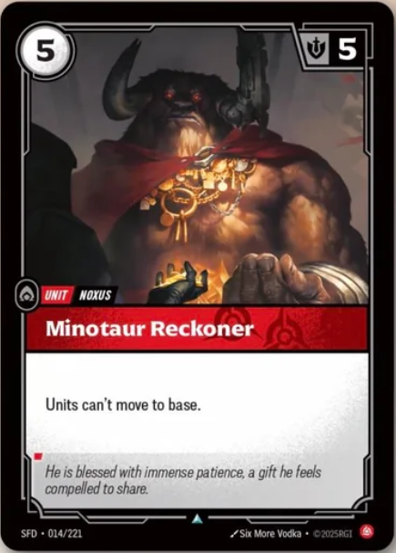 Minotaur Reckoner - Spiritforged Riftbound spoiler
