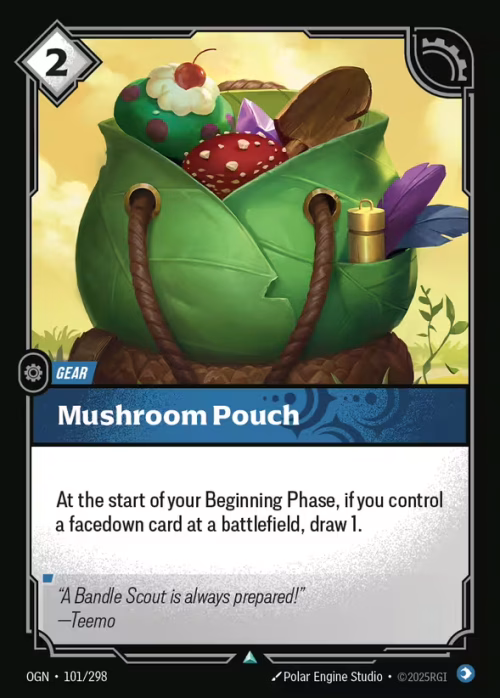 Mushroom Pouch - Origins Riftbound spoiler
