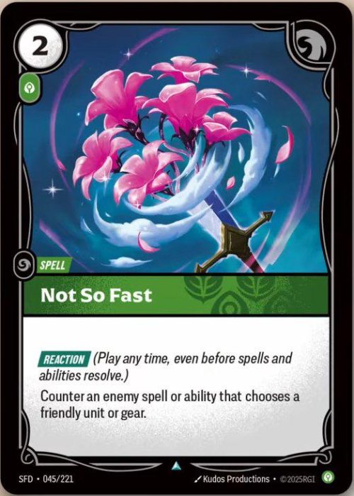 Not So Fast - Spiritforged Riftbound spoiler
