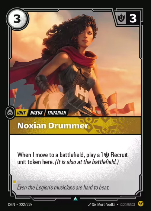 Noxian Drummer - Origins Riftbound spoiler