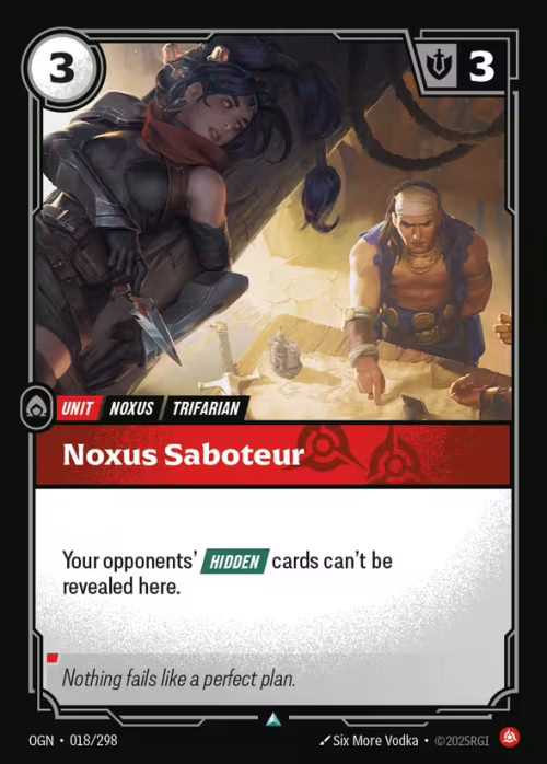 Noxus Saboteur - Origins Riftbound spoiler