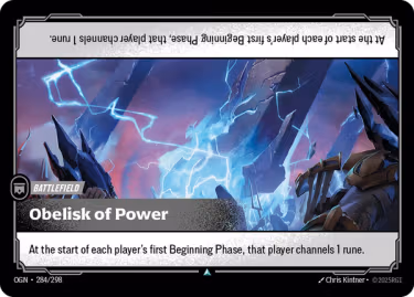 Obelisk of Power - Origins Riftbound spoiler