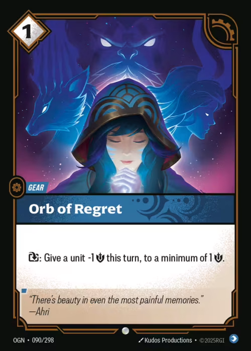 Orb of Regret - Origins Riftbound spoiler