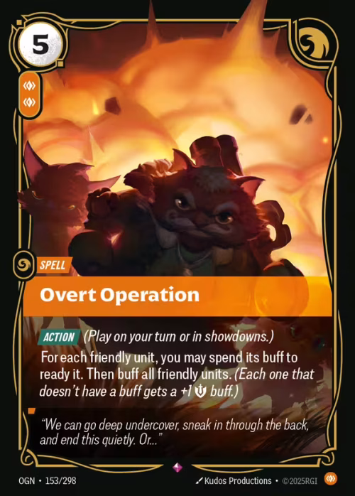 Overt Operation - Origins Riftbound spoiler