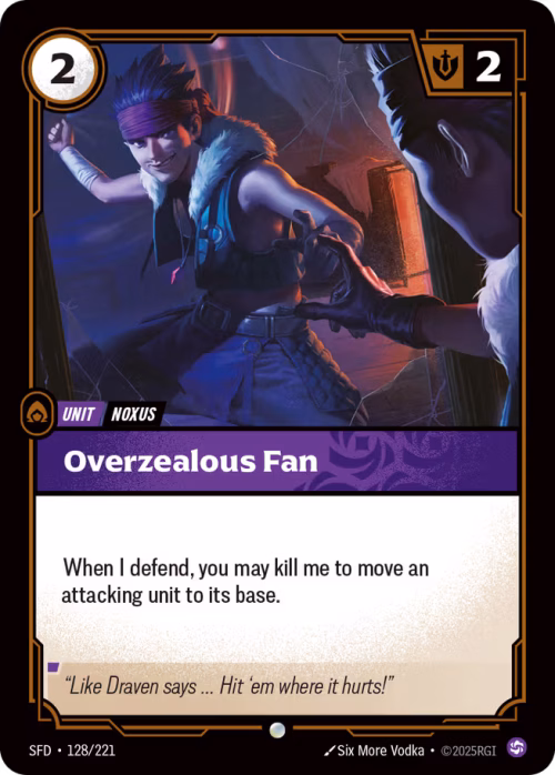 Overzealous Fan - Spiritforged Riftbound spoiler