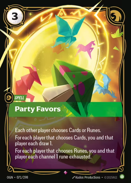 Party Favors - Origins Riftbound spoiler