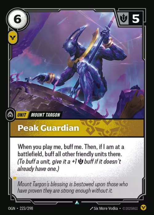 Peak Guardian - Origins Riftbound spoiler