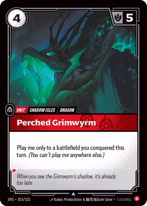 Perched Grimwyrm - Spiritforged Riftbound spoiler