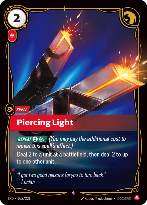 Piercing Light - Spiritforged Riftbound spoiler