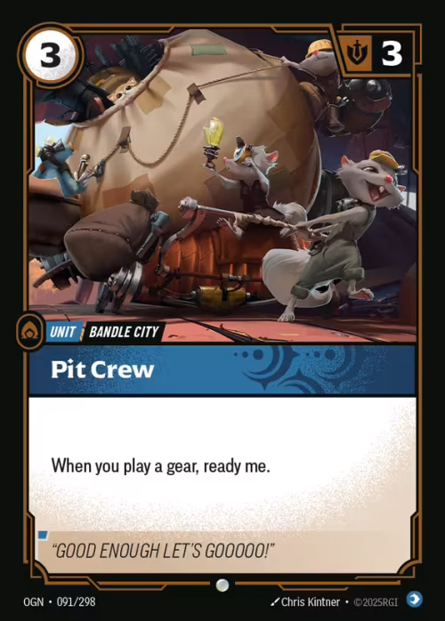Pit Crew - Origins Riftbound spoiler