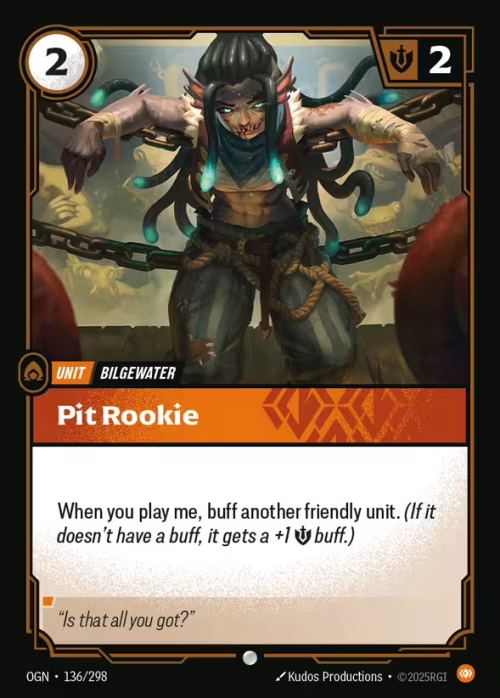 Pit Rookie - Origins Riftbound spoiler