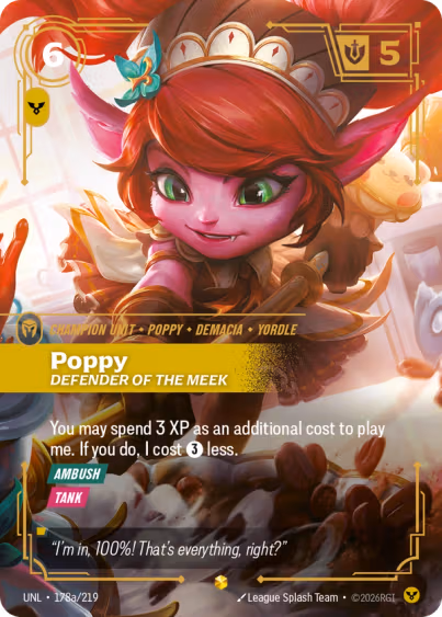 Poppy, Defender of the Meek 2 - Unleashed Riftbound spoiler