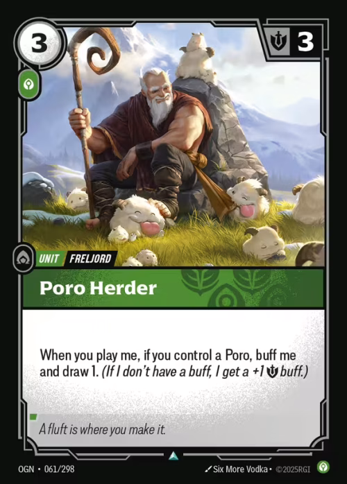 Poro Herder - Origins Riftbound spoiler